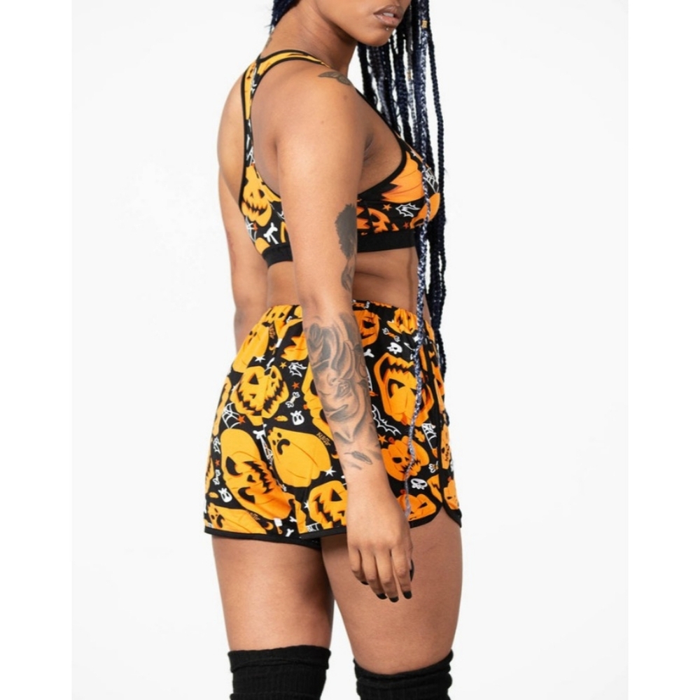 Killstar Bad Patch Racer Shorts - Picture 3 of 4